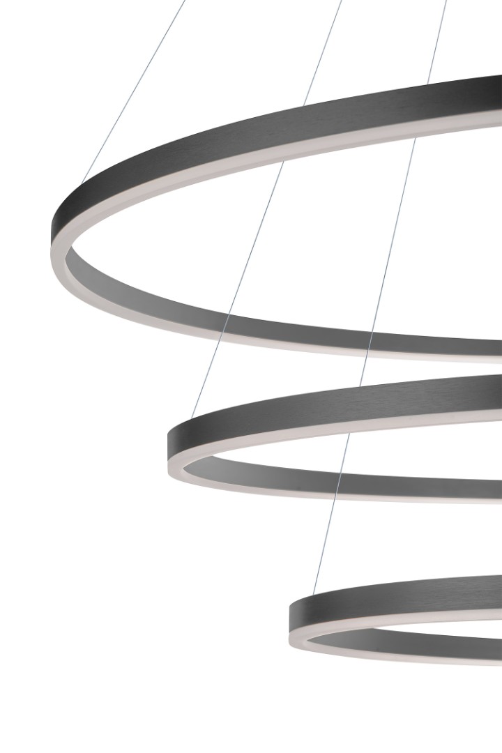 фото Люстра Orblaze 3 rings 800 black в интерьере