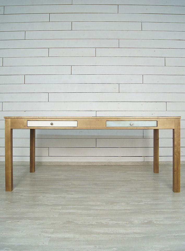 фото Стол "Aquarelle Birch" темный арт RE-21ETG/4 в интерьере