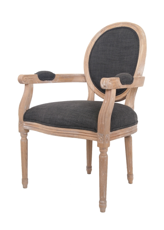 Мягкий стул с подлокотниками Diella Black в интернет-магазине