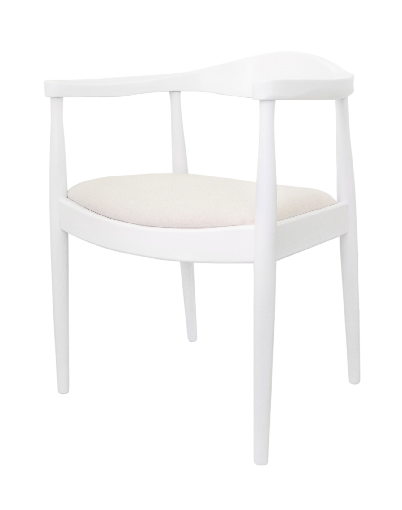 Мягкий стул с подлокотниками Carlo White в интернет-магазине