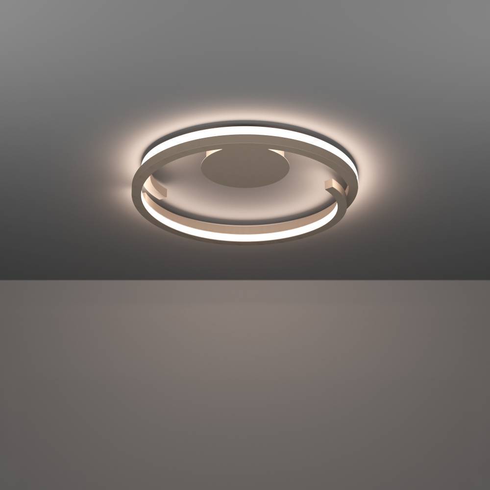 фото 901823 Светодиодный настенно-потолочный светильник с регулировкой цветовой температуры MEZZOMONTE, 40W(LED), 2700-6500K, 3200lm, алюминий, сталь, песо