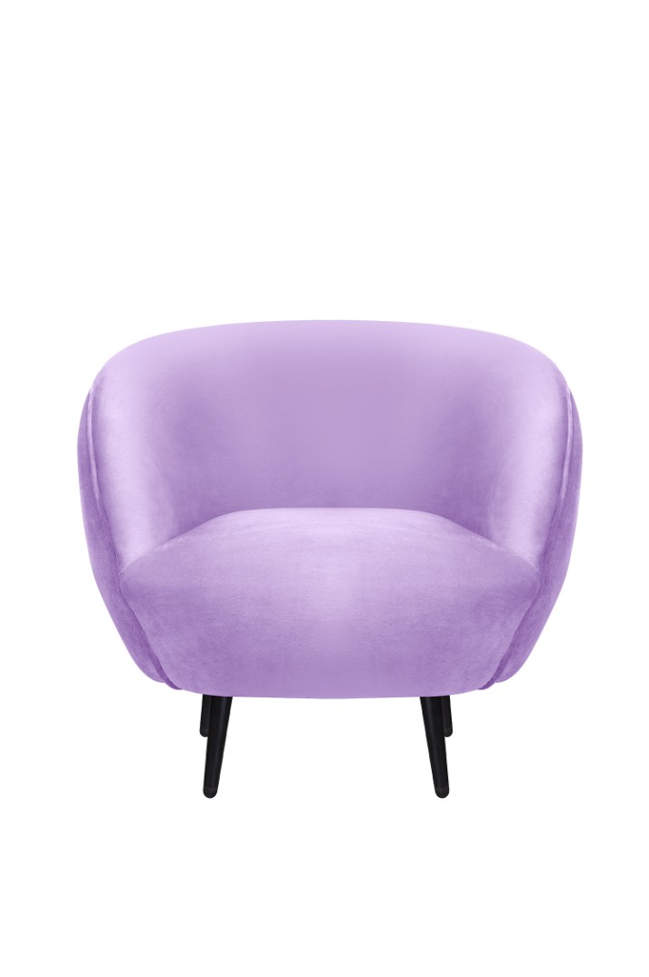 купить Мягкое кресло Small Benee Purple на черных ножках в Москве купить Мягкое кресло Small Benee Purple на черных ножках