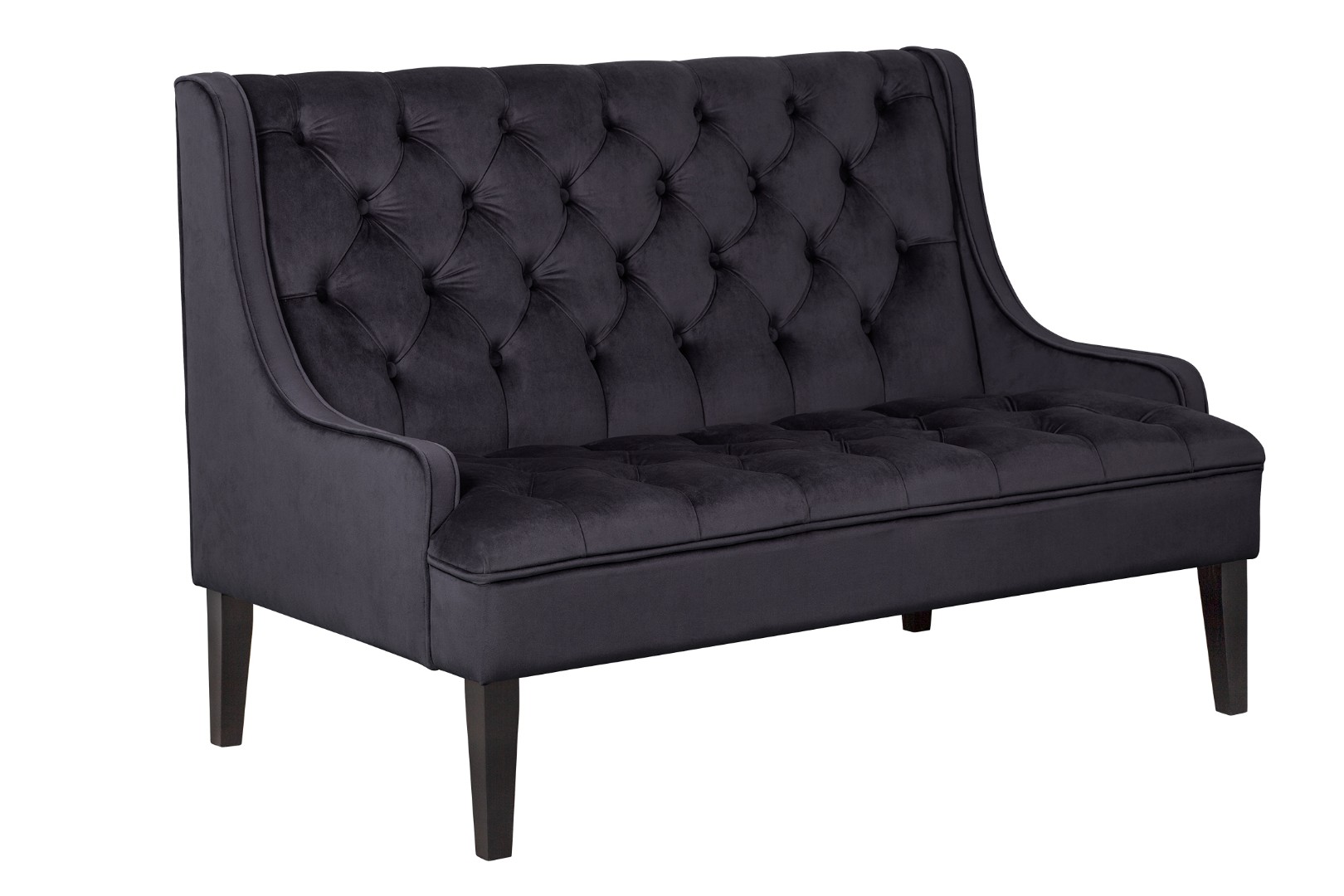 купить Прямой двухместный американский диван Sommet черный в Москве купить Прямой двухместный американский диван Sommet черный