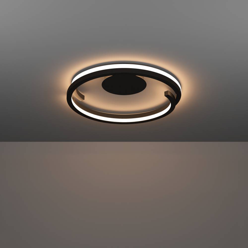 901821 Светодиодный настенно-потолочный светильник с регулировкой цветовой температуры MEZZOMONTE, 1X20W 1X20W(LED LED), 2700-6500K, 2220 2220lm, алюм в интерьере