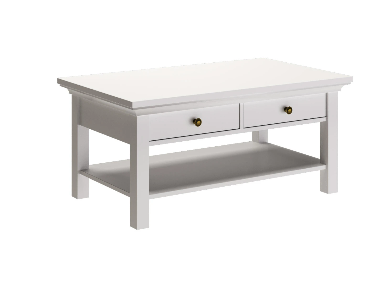 купить Стол журнальный Reina с выдвижными ящиками Белый в Москве купить Стол журнальный Reina с выдвижными ящиками Белый