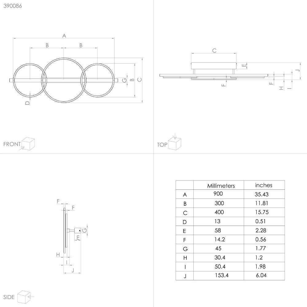 390086 Потолочный светильник LANACERA в интернет-магазине