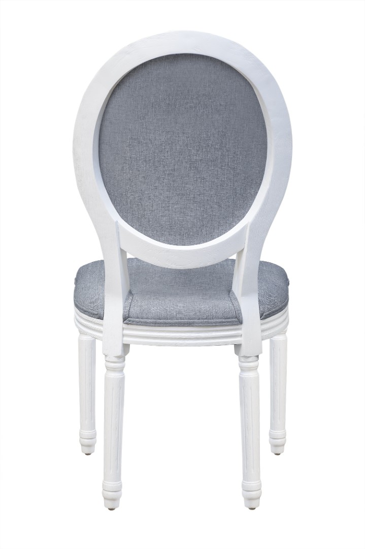 Стул с круглой спинкой Volker oak Grey and White в интернет-магазине