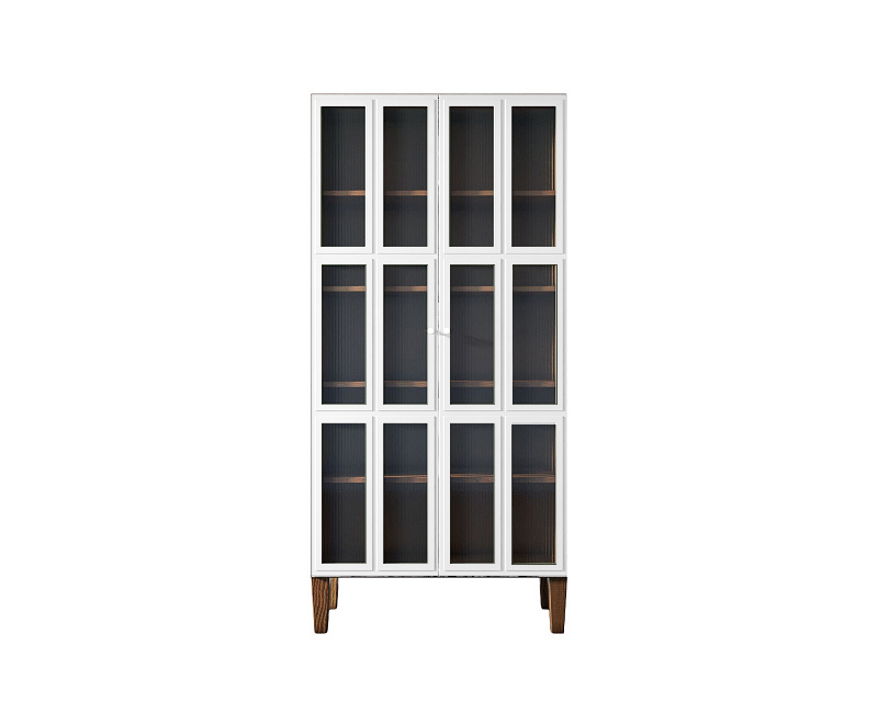 купить Шкаф двухстворчатый "Andersen" с рифлеными стеклами арт AN12WH