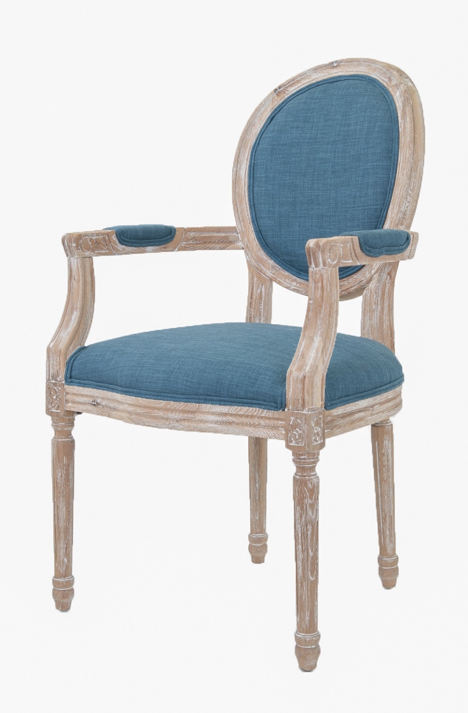 Мягкий стул с подлокотниками Diella Blue в интернет-магазине