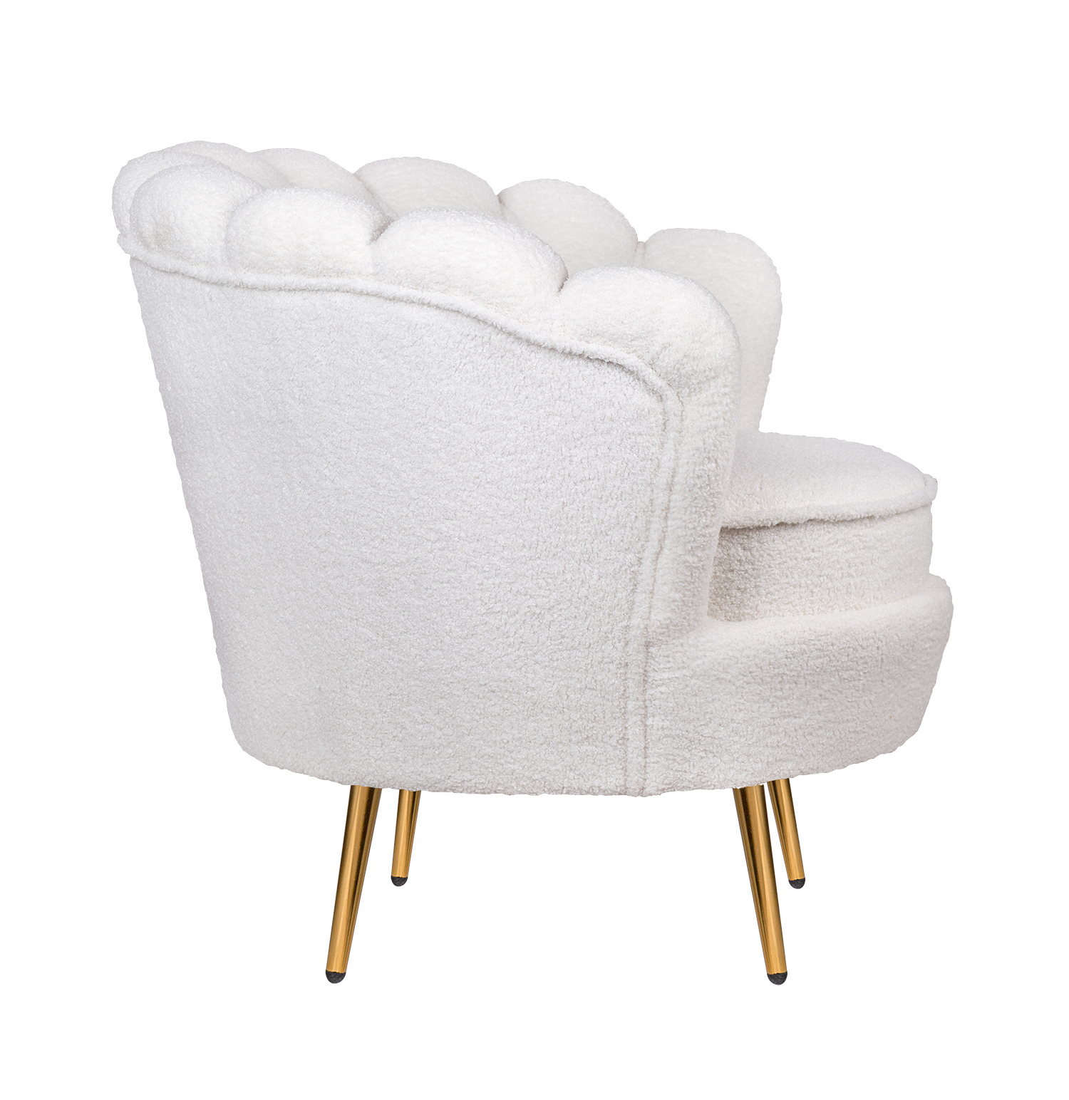 заказать Низкое кресло ракушка Pearl цвет белый