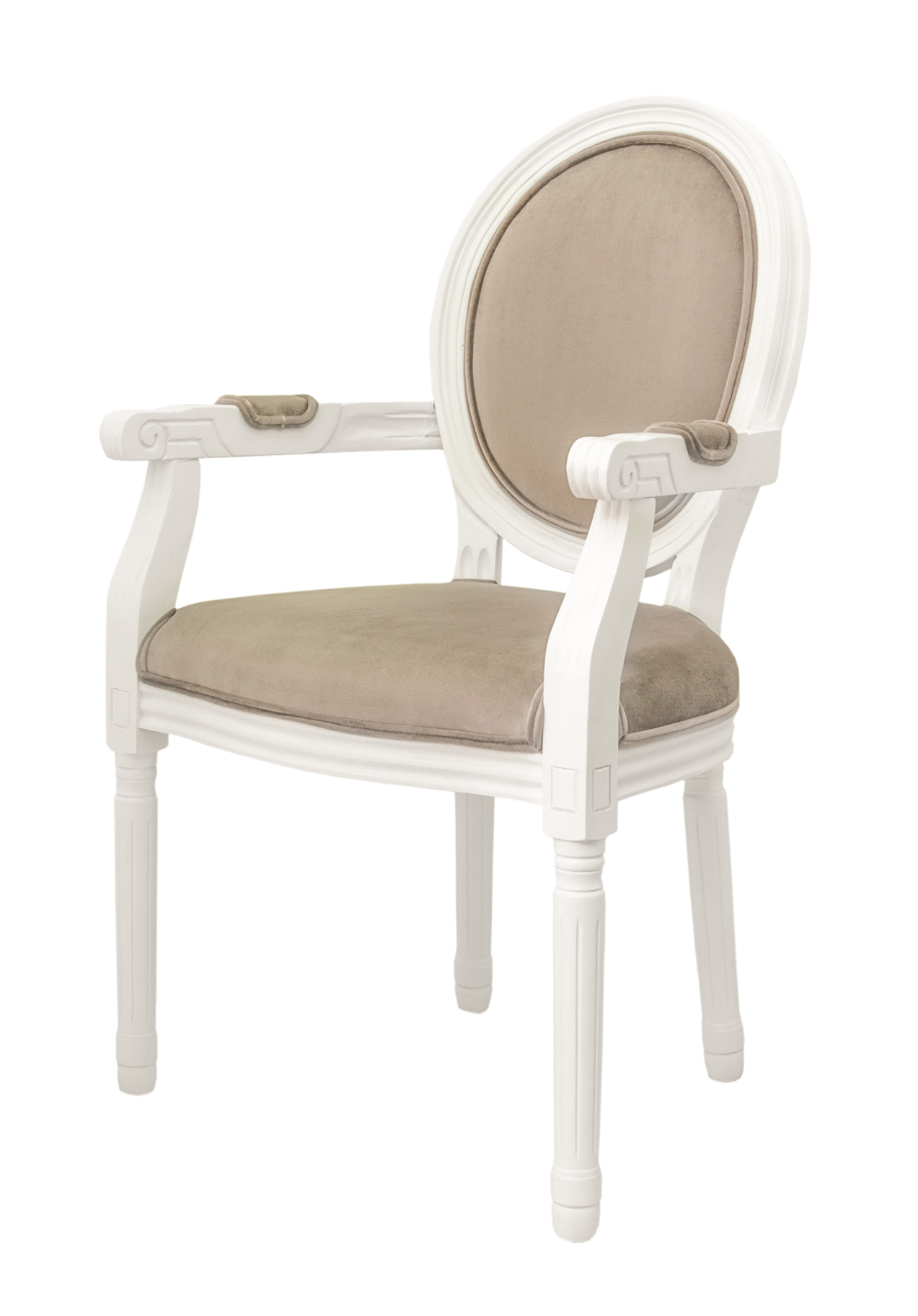 Мягкий стул с подлокотниками Volker Arm Taupe в интернет-магазине в Москве Мягкий стул с подлокотниками Volker Arm Taupe в интернет-магазине