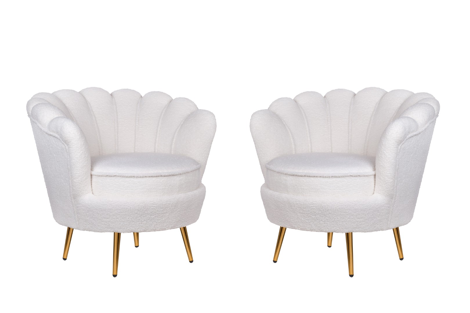 купить Комплект кресел ракушка Pearl White Boucle