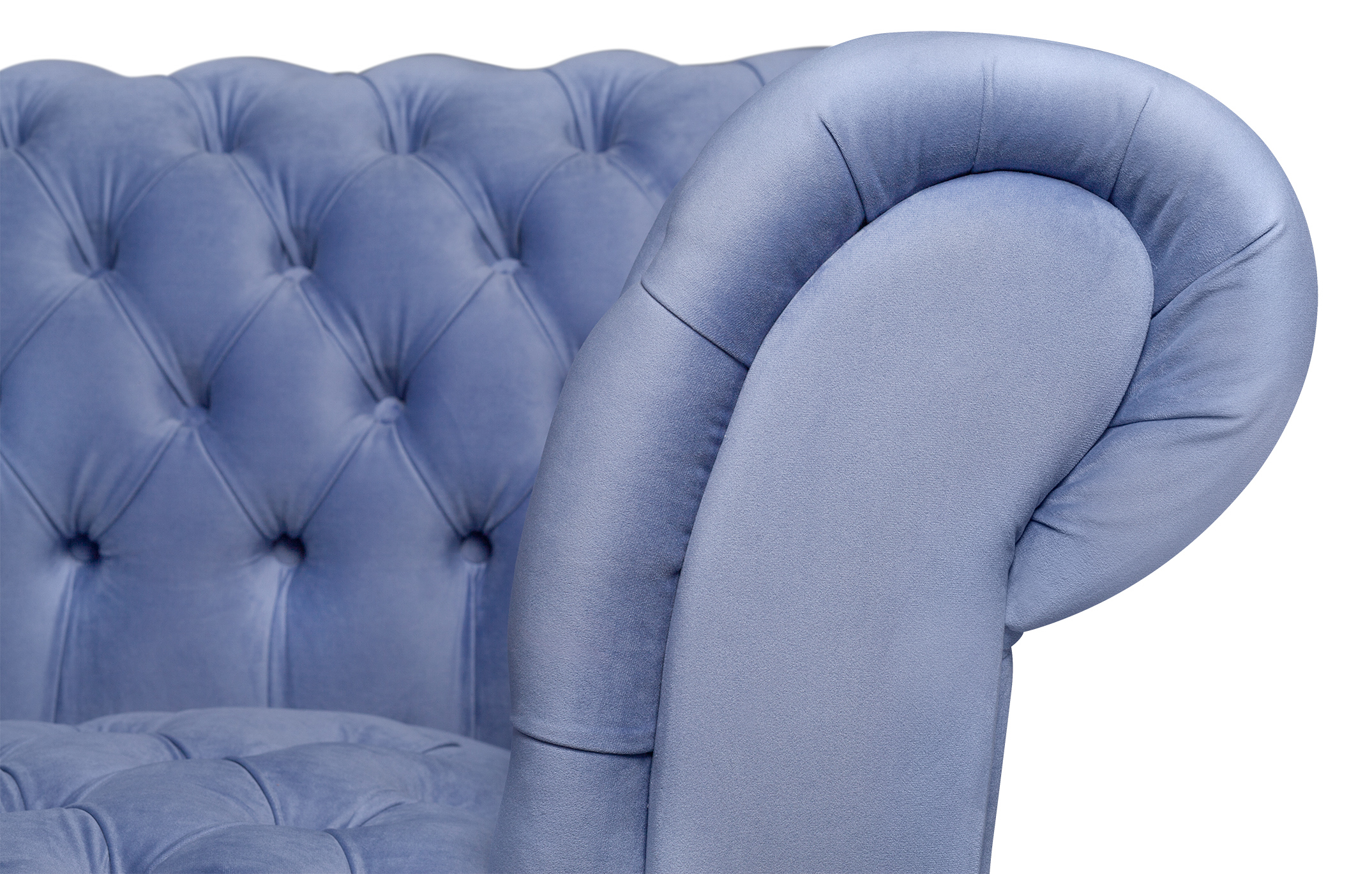 фото Двухместный диван Lina Blue-W синий