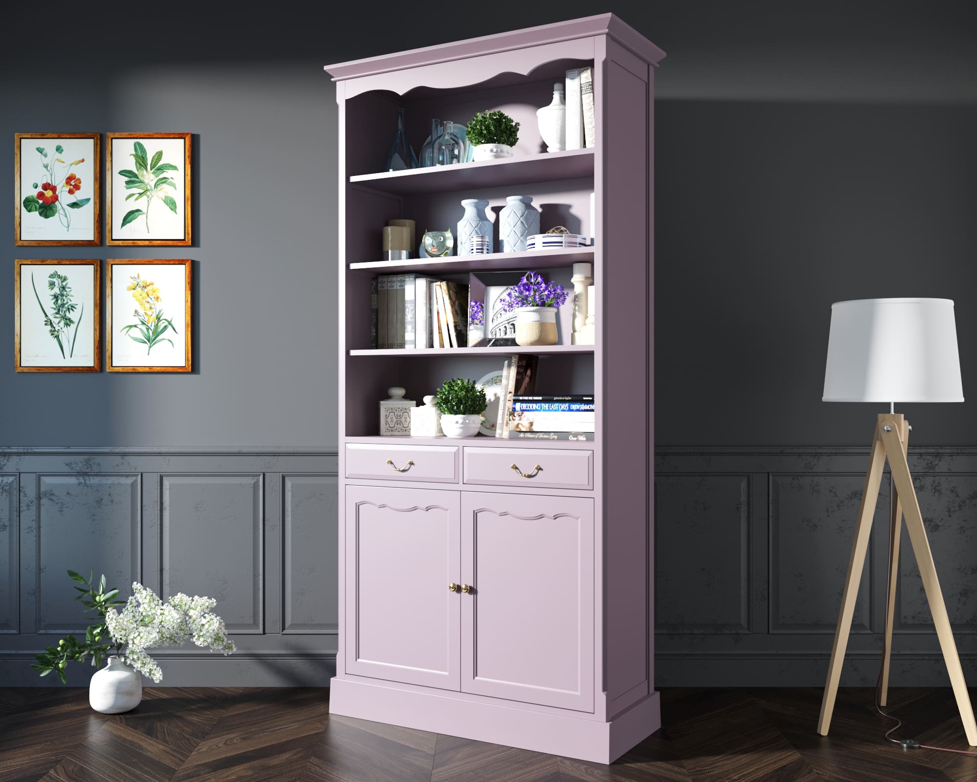 фото Книжный шкаф "Leontina Lavanda" арт ST9330L
