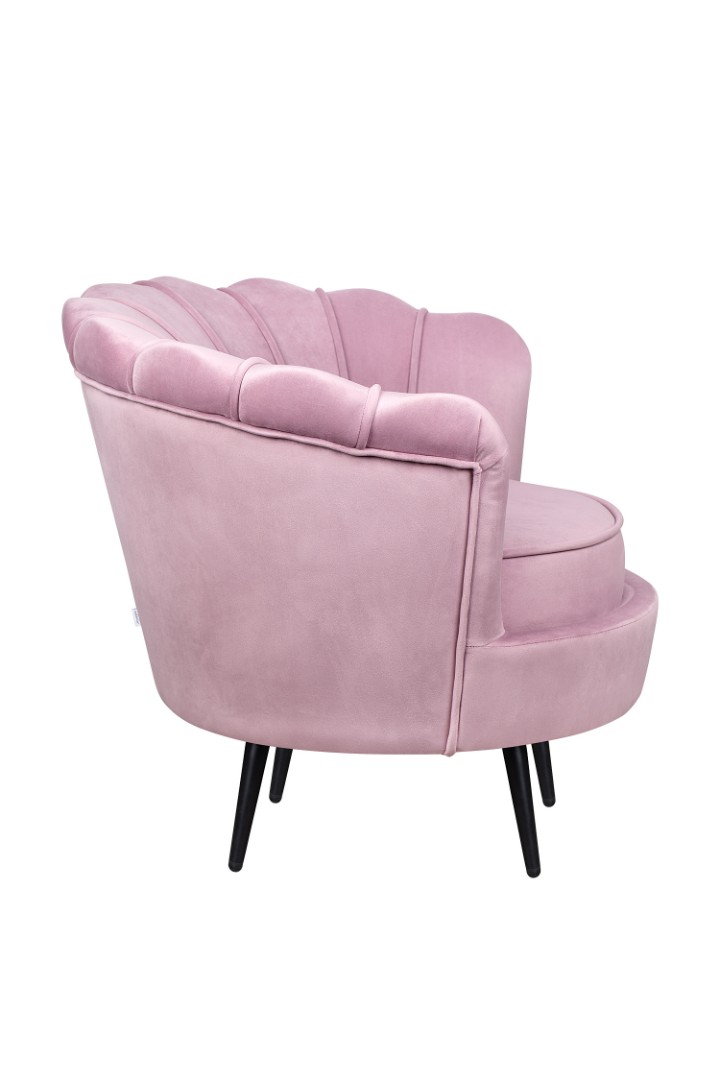 заказать Кресло ракушка Pearl Pink на черных ножках в Москве заказать Кресло ракушка Pearl Pink на черных ножках
