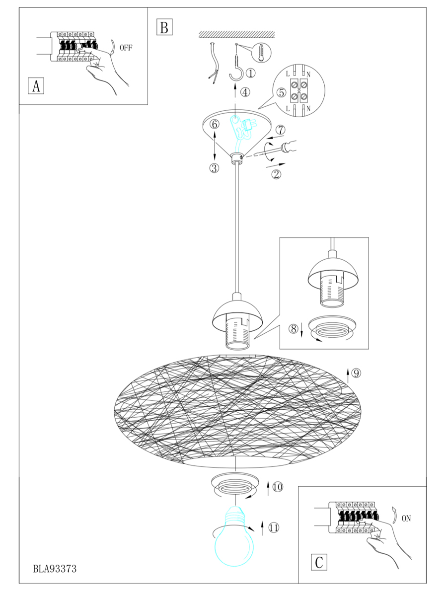 купить 93374 Подвесной потолочный светильник (люстра) CAMPILO