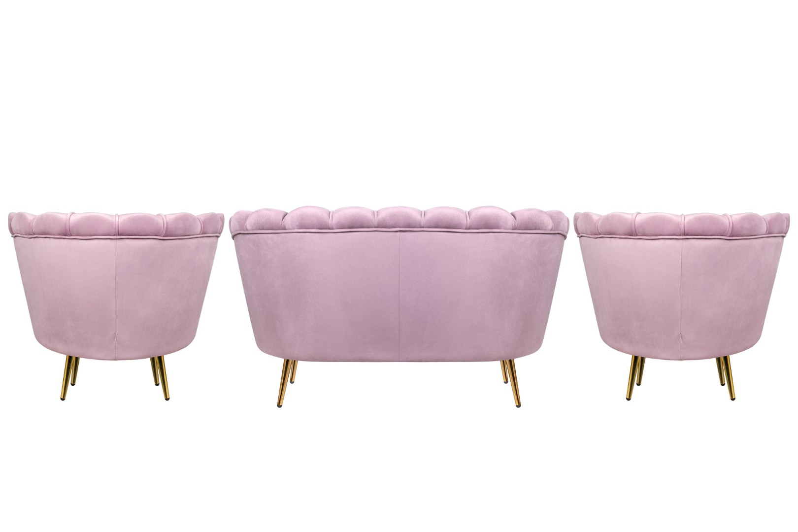 заказать Комплект кресел и дивана ракушка Pearl Double Pink