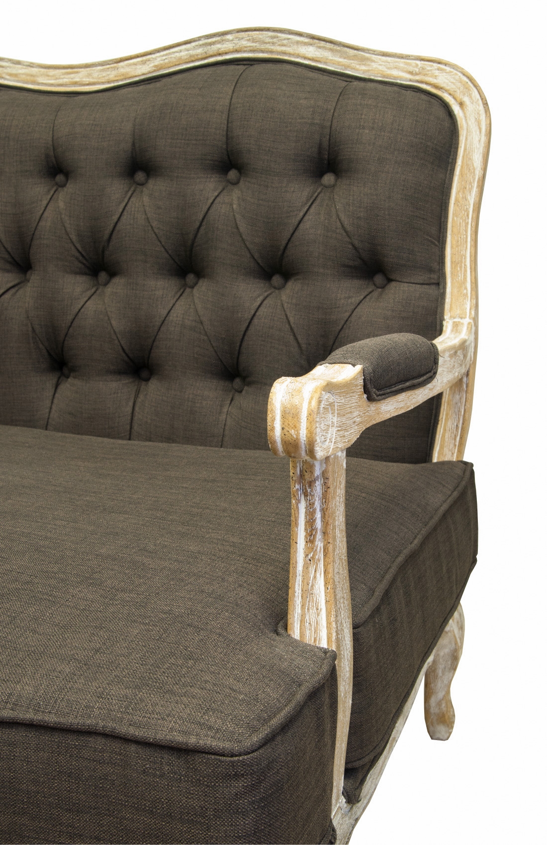 Прямой диван модерн Yareli Brown V2 коричневый в интернет-магазине