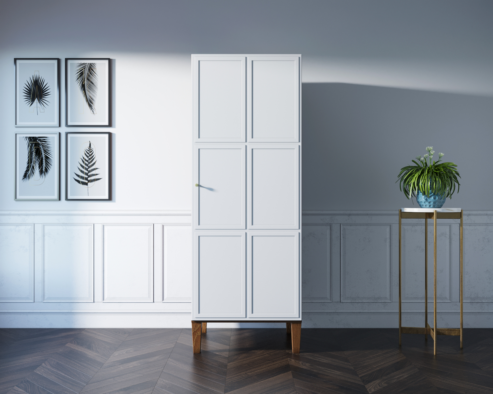 Шкаф "Andersen" одностворчатый арт AN01WH в интернет-магазине в Москве Шкаф "Andersen" одностворчатый арт AN01WH в интернет-магазине