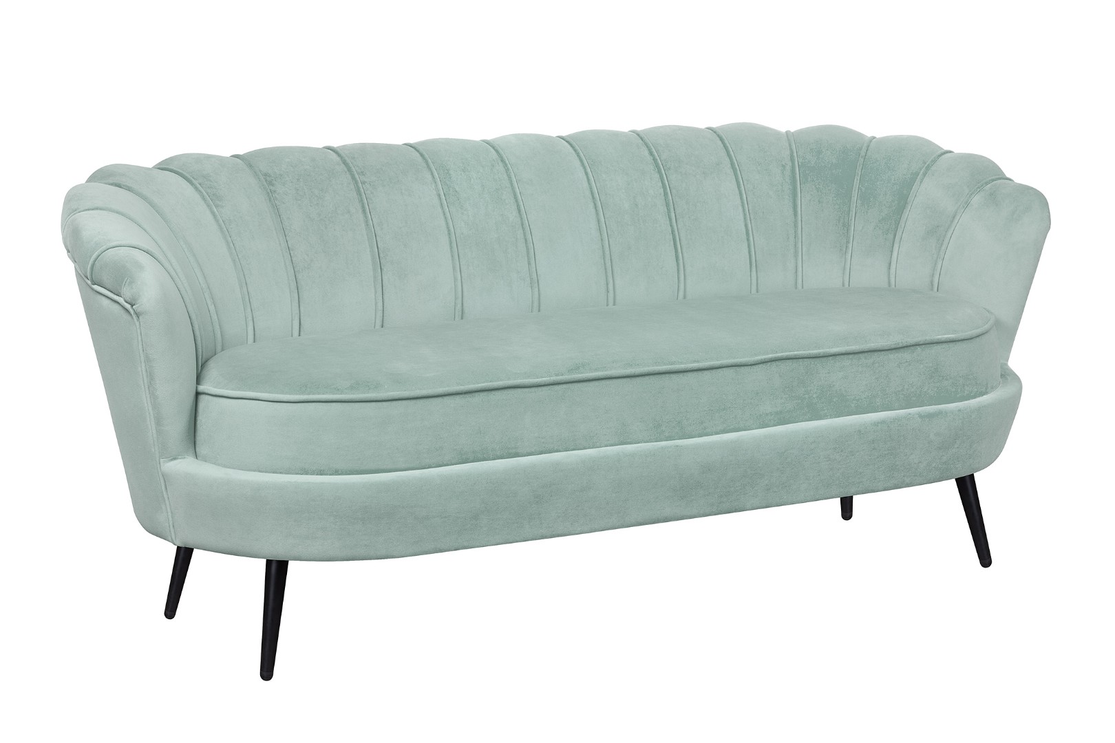 купить Диван ракушка для гостиниц Pearl Triple Green на черных ножках в Москве купить Диван ракушка для гостиниц Pearl Triple Green на черных ножках