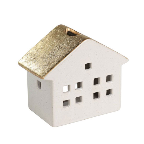 422399 Подсвечник Домик CATACOL L160, B160, H137 керамика, белый, золотой в Екатеринбурге 422399 Подсвечник Домик CATACOL L160, B160, H137 керамика, белый, золотой