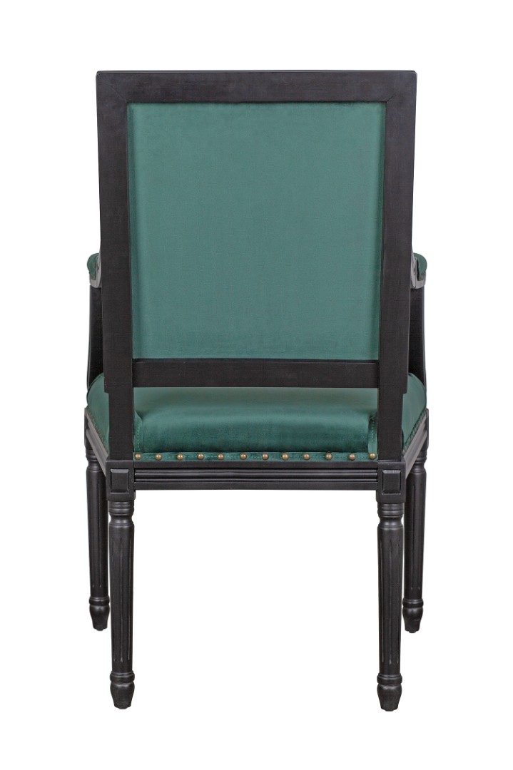 Мягкий стул с подлокотниками Runako Green в интернет-магазине