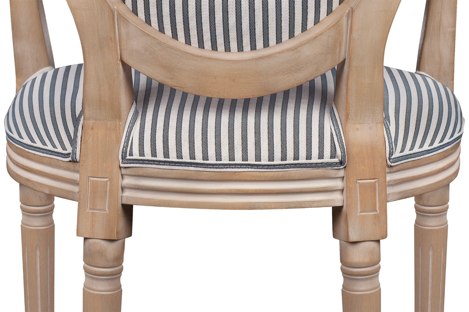 фото Мягкий стул с подлокотниками Volker Arm Black Pinstripe