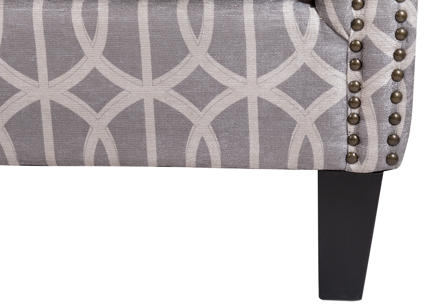 Мягкое полукресло с подлокотниками Scott Grey в интерьере