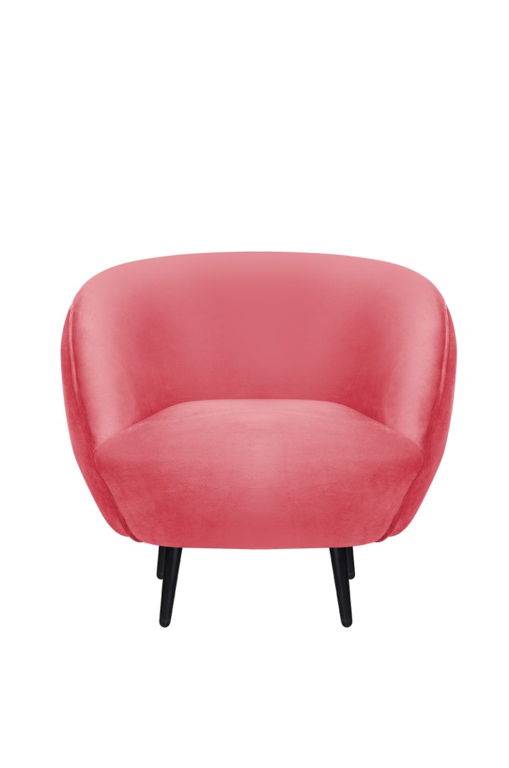 купить Мягкое кресло Small Benee Karmin на черных ножках