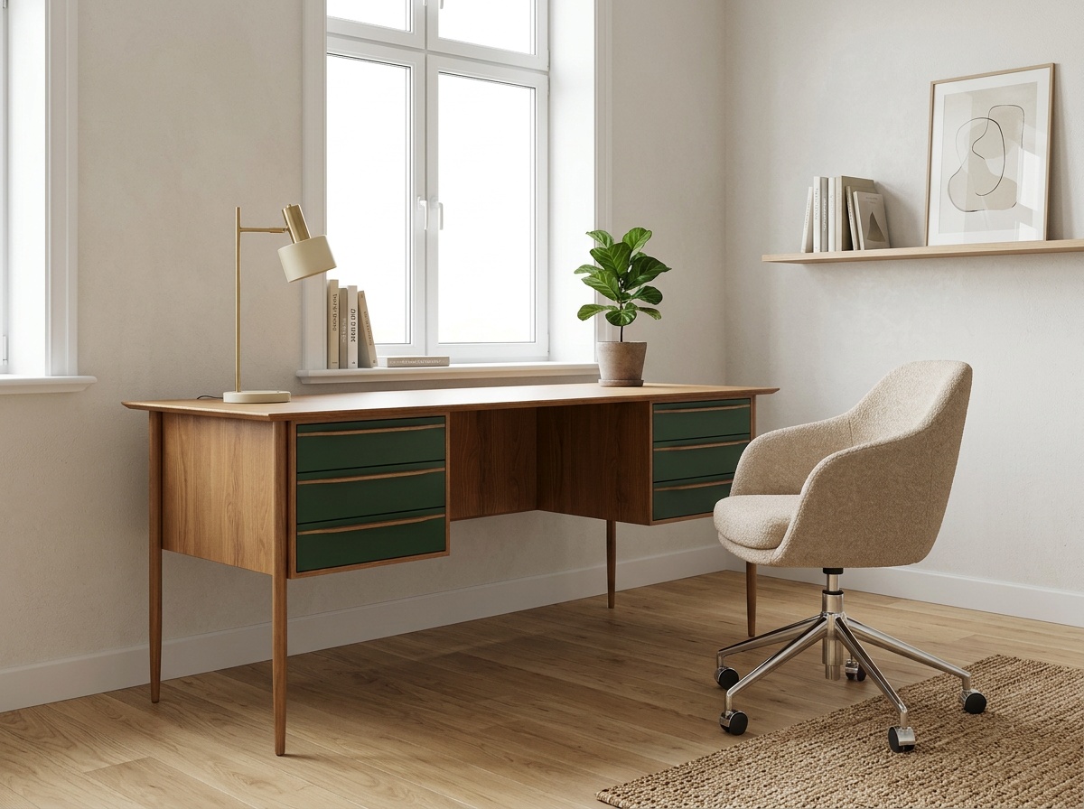 купить Рабочий письменный стол "Бруни (Bruni)" с ящиками арт BR47/6002