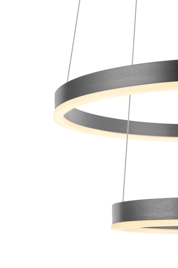 Люстра Orblaze 2 rings 600 black в интернет-магазине