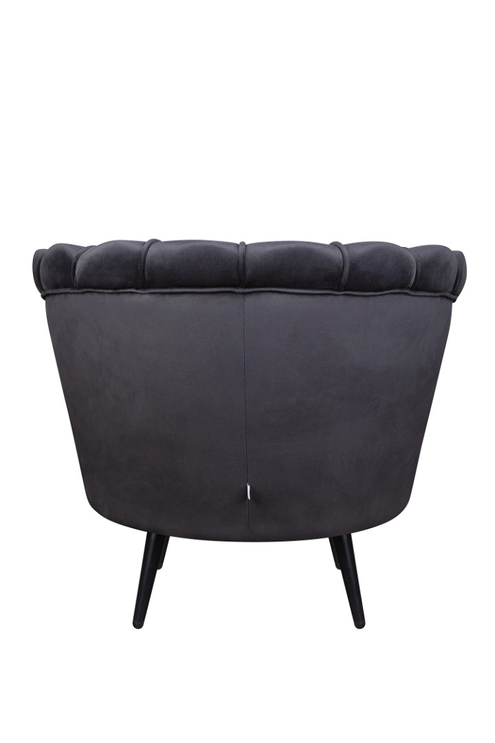 Низкое кресло ракушка Pearl черный V2 в интернет-магазине