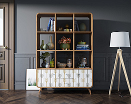 Стеллаж "Ellipse" принт 2 арт EL13/print_2