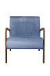 Низкое кресло с деревянными подлокотниками Mody Sky цвет синий №1