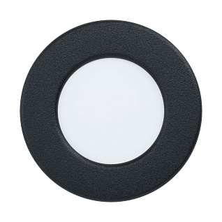 99211 Светодиодный встраиваемый светильник FUEVA 5, 2,7W (LED), ?86, ET26, IP44, 300lm, 3000K, сталь, чер