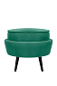 Пуф Pearl Adorn Green V2 на черных ножках