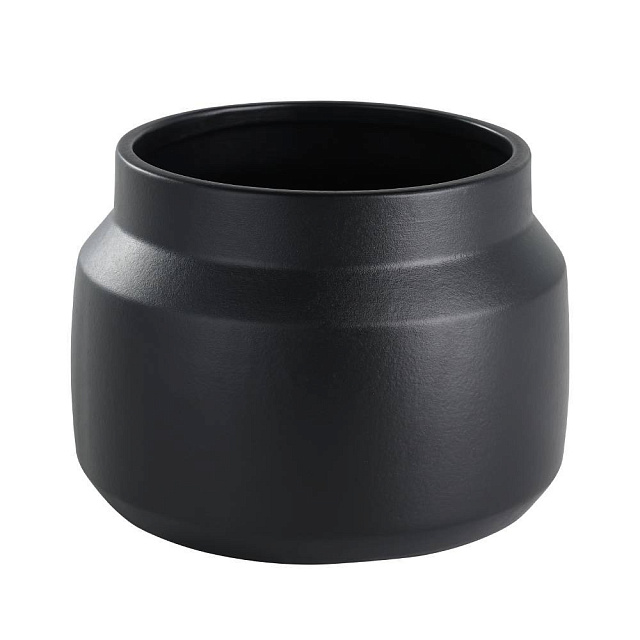 428145 Кашпо PARKENT, H155 глина, черный в Екатеринбурге 428145 Кашпо PARKENT, H155 глина, черный