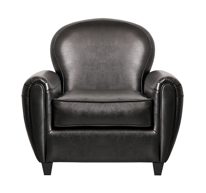 Кожаное кресло черное Flog в Екатеринбурге Кожаное кресло черное Flog