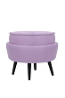 Пуф Pearl Adorn Purple на черных ножках №1