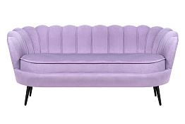 Диван ракушка для гостиниц Pearl Triple Purple на черных ножках в Екатеринбурге