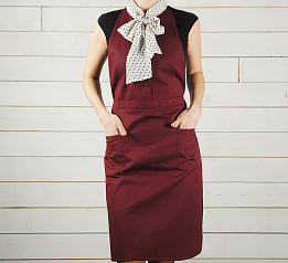 Фартук красный с бантом