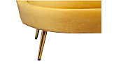 Комплект кресел и дивана ракушка Pearl Triple Yellow №5