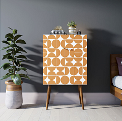 Комод на высоких ножках "Berber" 14 принт арт BB09/Print_14