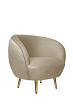 Мягкое кресло для гостиниц Small Benee Taupe №0