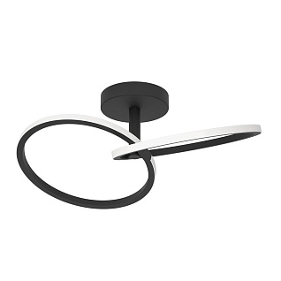 902144 Светодиодный настенно-потолочный светильник с регулировкой цветовой температуры CONGIUNTI, 12W(LED), 2700K, 4000K, 6500K, 1500lm, сталь, черный