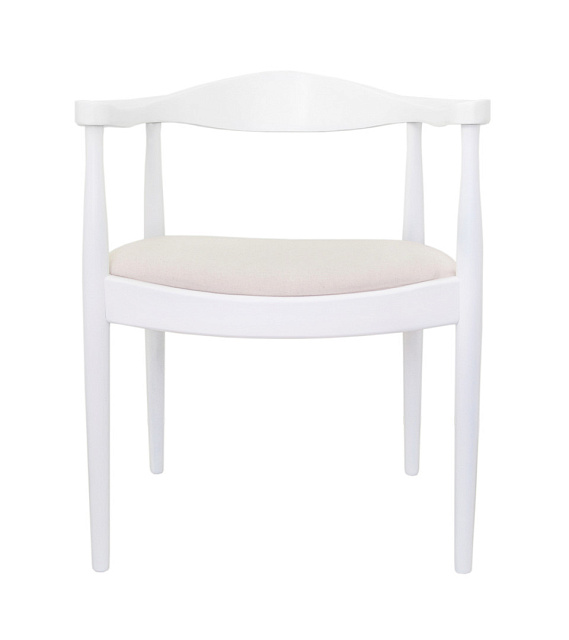 Мягкий стул с подлокотниками Carlo White в Екатеринбурге Мягкий стул с подлокотниками Carlo White