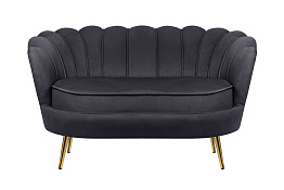 Дизайнерский двухместный диван Pearl Double Black в Екатеринбурге