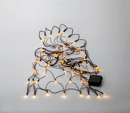 Гирлянда AKKU, 80X0,064W(LED),  4,5V, 80*150см, пластик черный, 3xАА (не в комплекте)