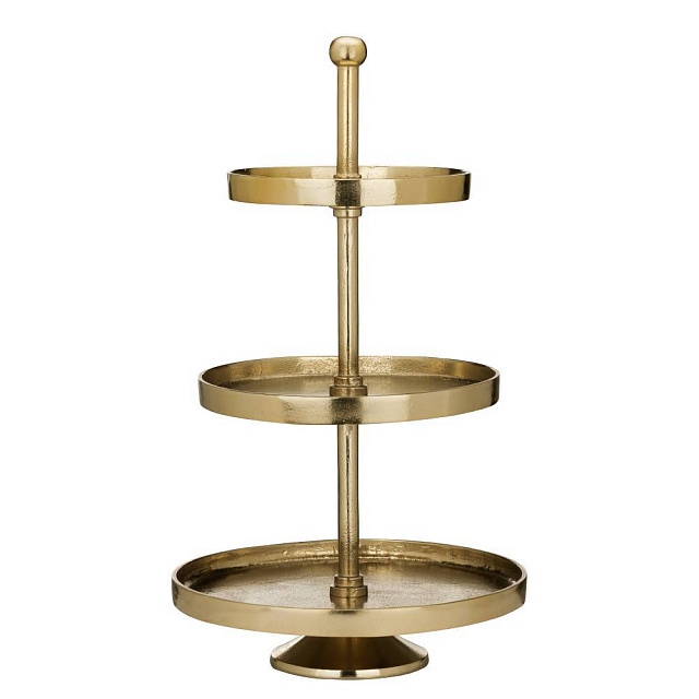 427646 Блюдо-этажерка декоративное BABIRIK H510 алюминий, золотой в Екатеринбурге 427646 Блюдо-этажерка декоративное BABIRIK H510 алюминий, золотой