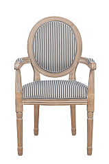 Мягкий стул с подлокотниками Volker Arm Black Pinstripe в Екатеринбурге